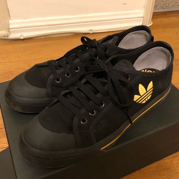 Adidas x Raf Simons Spirit Low (Black/Yellow) - Picture 2 of 6